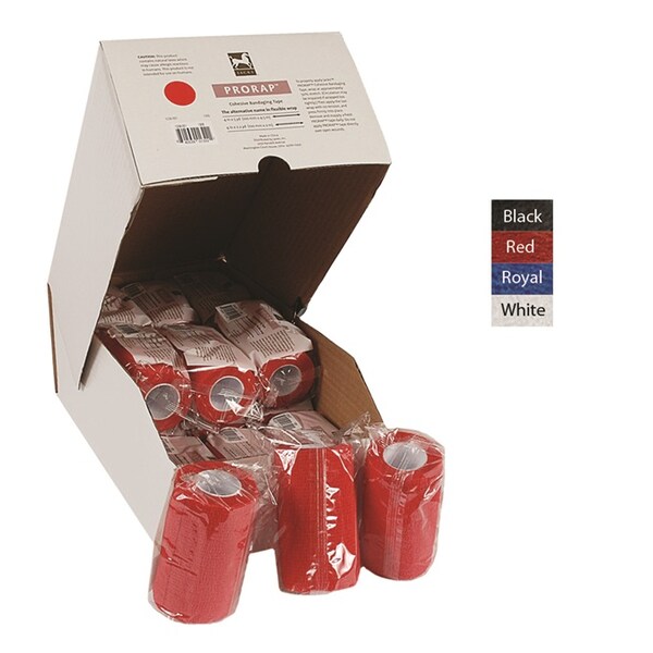 Jacks Imports Prorap Self-Adhering Bandage 4" x 5 yards (18/Box) BLACK 1305-BK - main